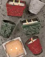 8OZ Silver Spruce & Cedar Pottery Candle