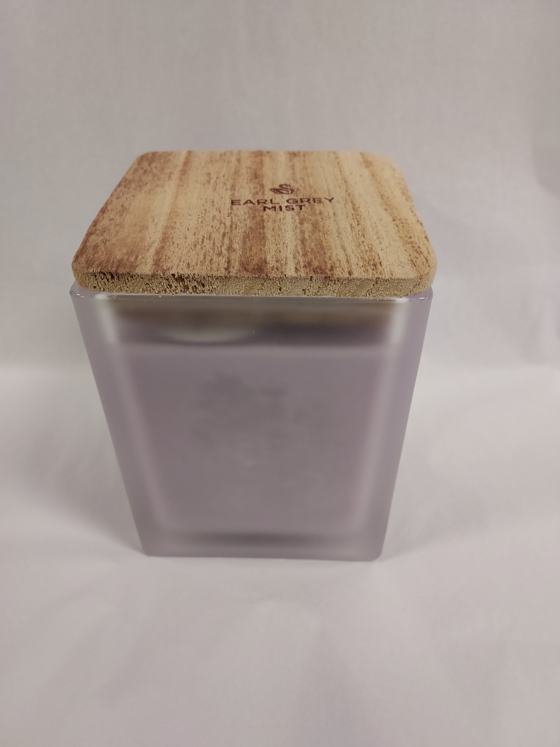 Earl Grey Mist Tall Frosted Sq Jar 24OZ