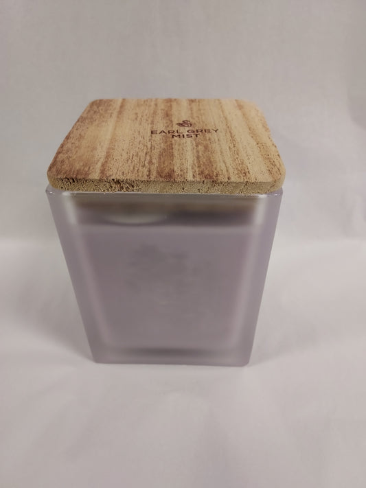 Earl Grey Mist Tall Frosted Sq Jar 24OZ