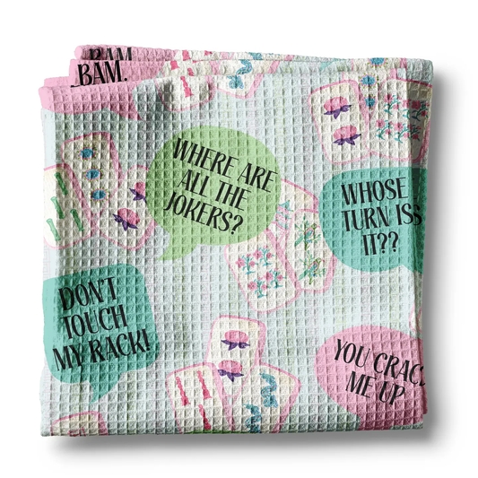 Mahjong Collage Towel