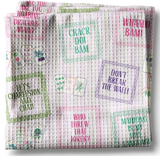 Mahjong Sayings Towel