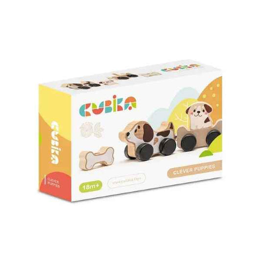 Cubika Clever Puppies Wooden Toy