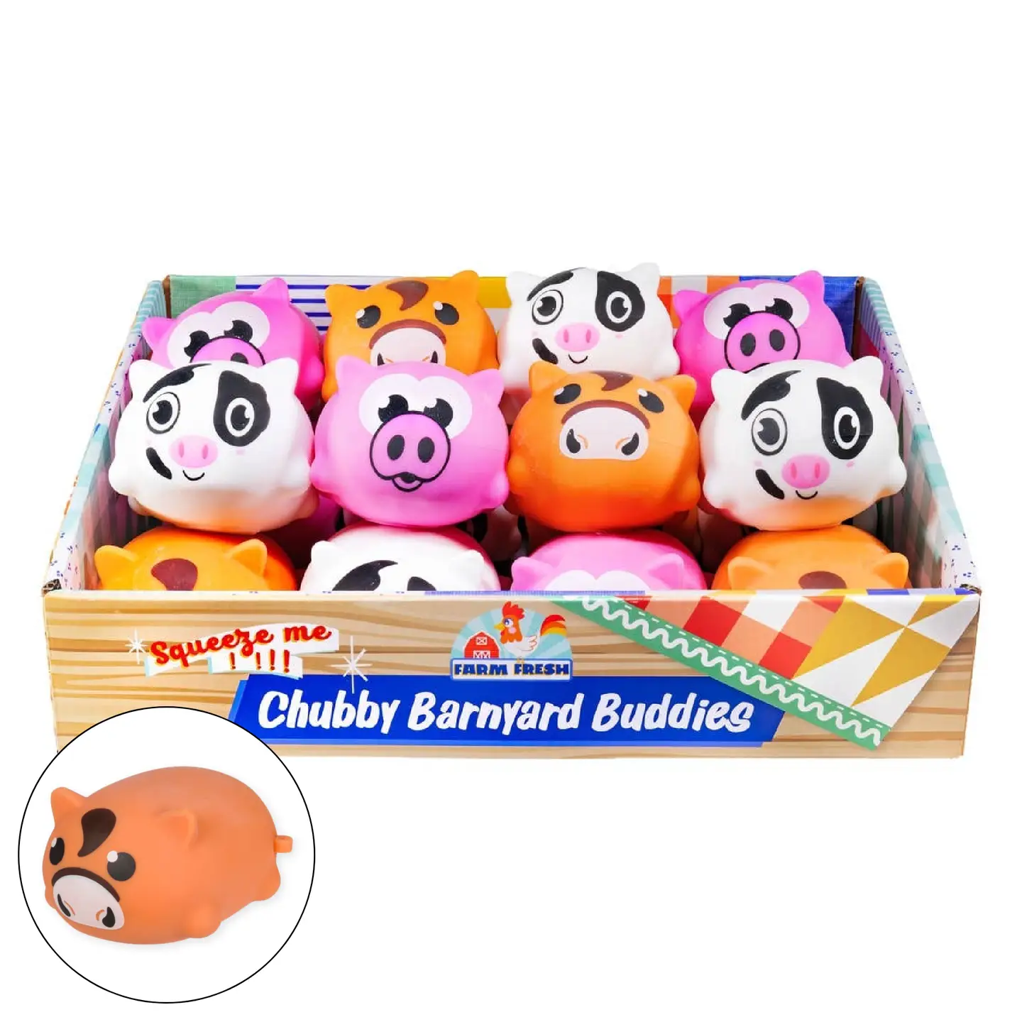 Chubby Barnyard Animal Squishy