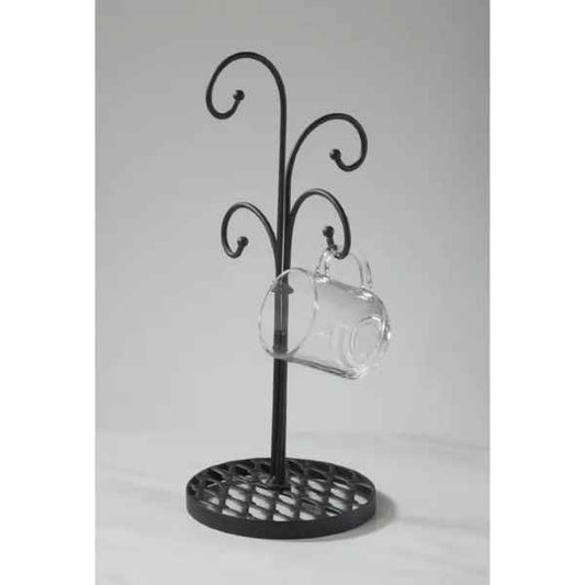 Mahogany 4 Arm Mug Stand