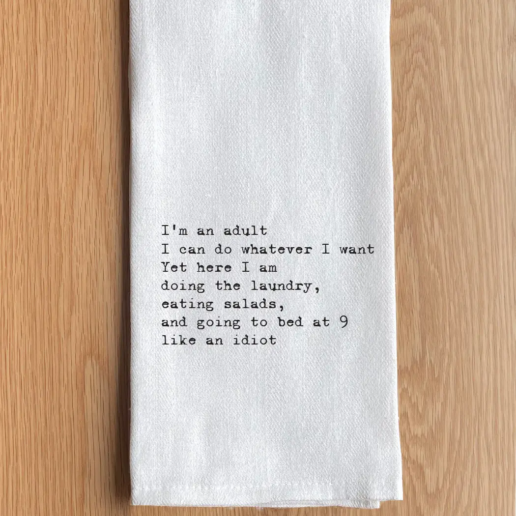 I'm an Adult Towel