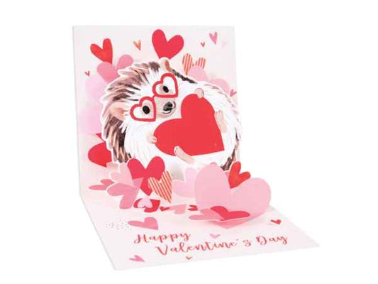 Hedgehog love Pop Up Valentine