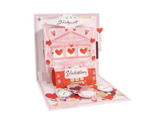 Hearts Jackpot Pop-up Card