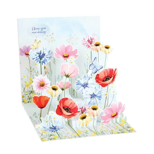 Wildflower Meadow Pop Up Card