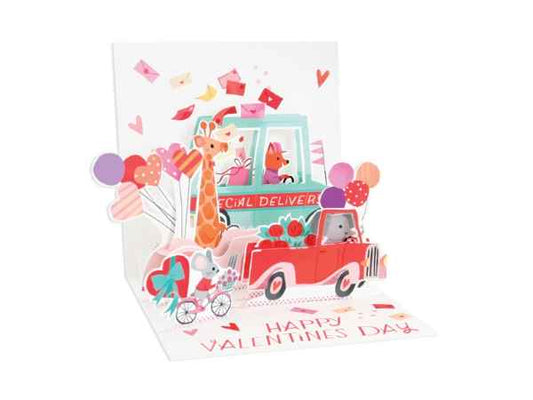 Valentine Delivery Pop-up Card