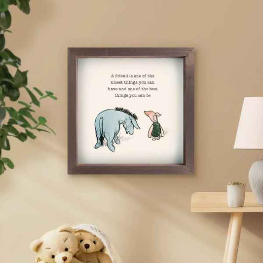 A Friend Is Pooh Wall Art 11X11