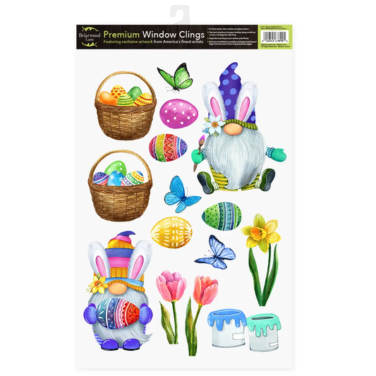 Easter Gnomes Window Clings