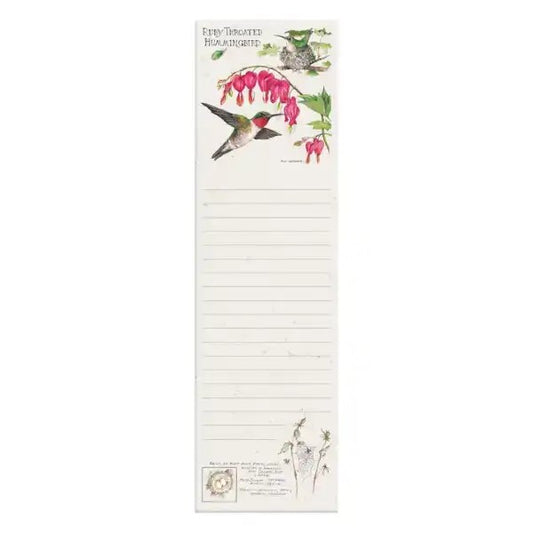 HUMMINGBIRD List Pad