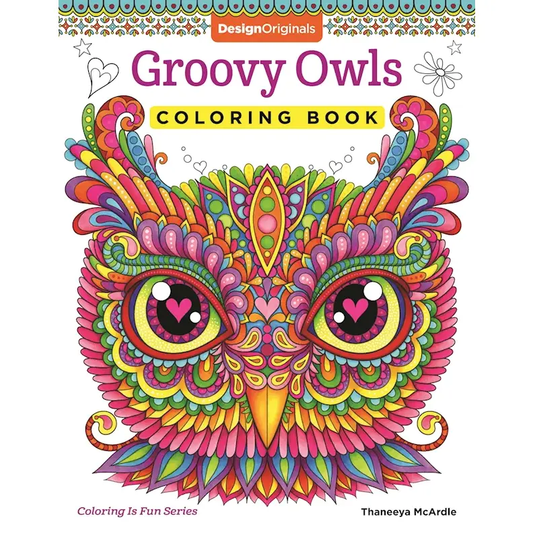 Groovy Owls Coloring Book