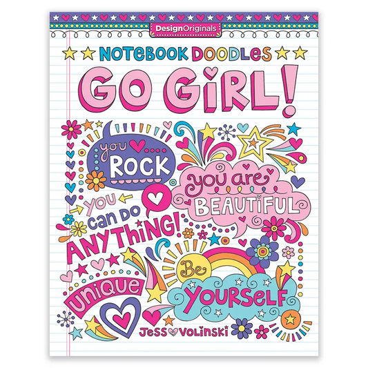 Go Girl Doodles Coloring Book