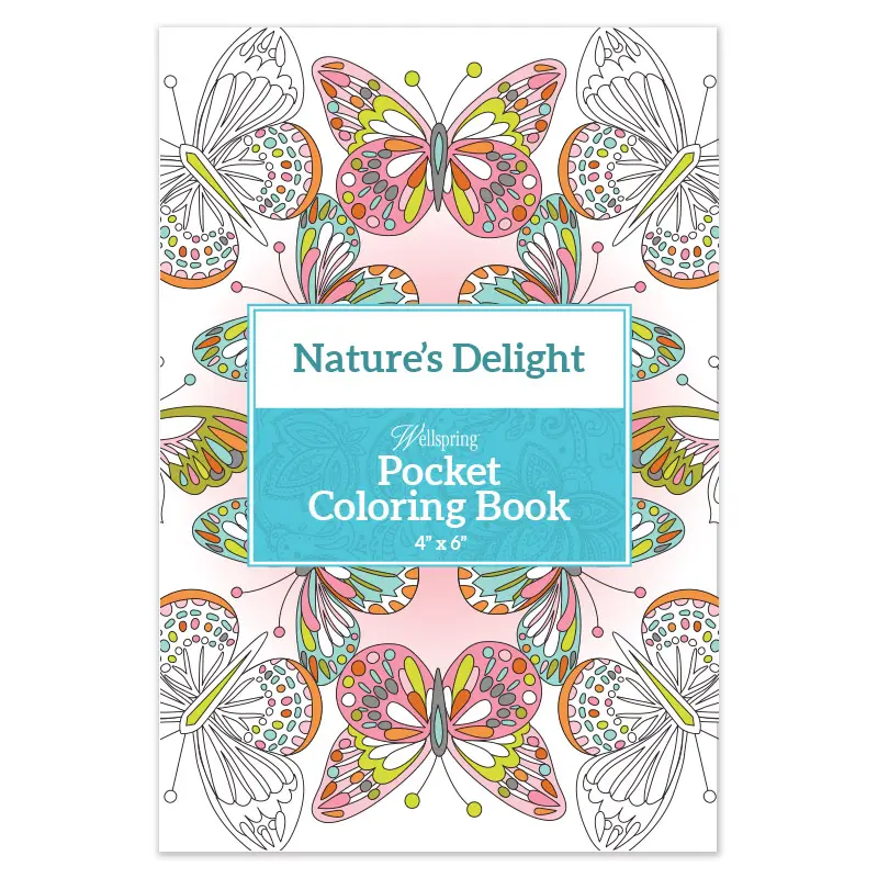 Natures Delight Pocket Coloring Book