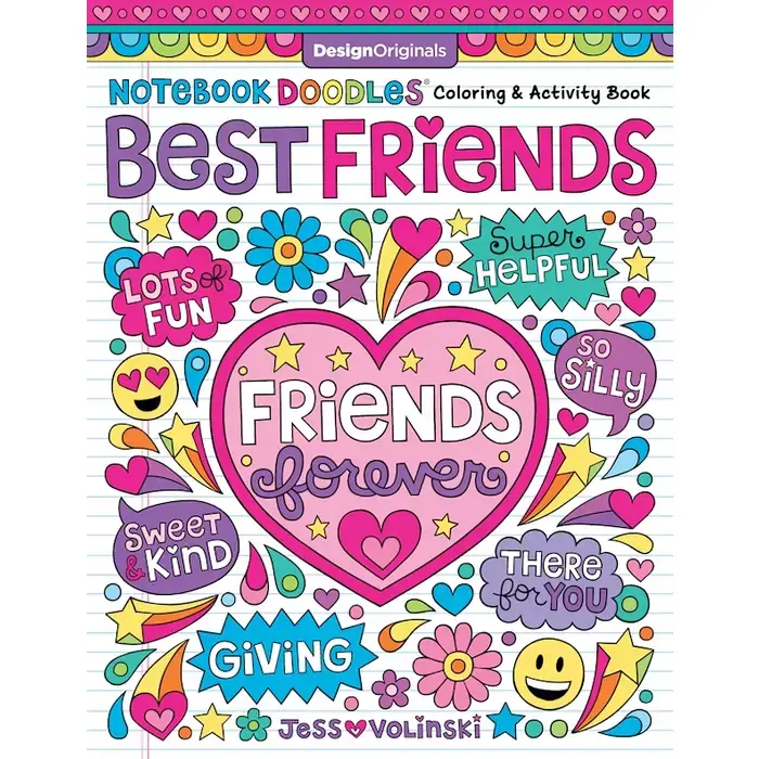 Best Friend Doodles Coloring Book