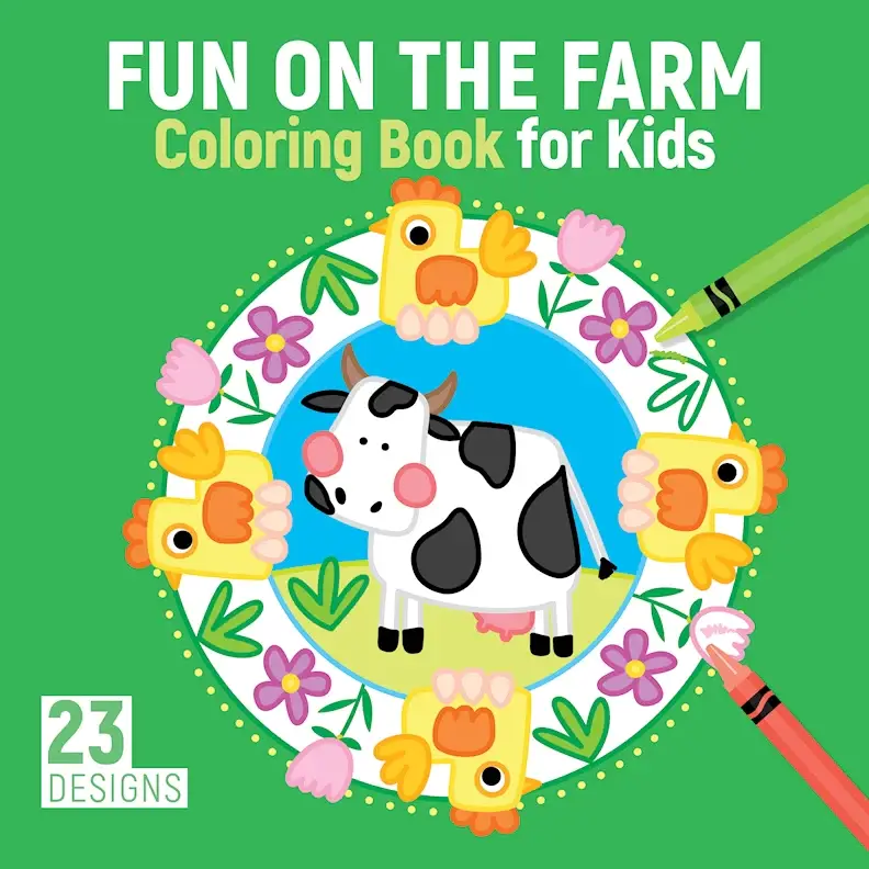 On the Farm Coloring Book