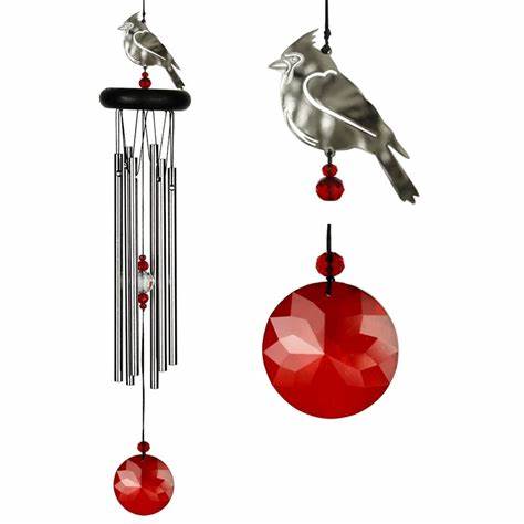 Crystal Cardinal Chime