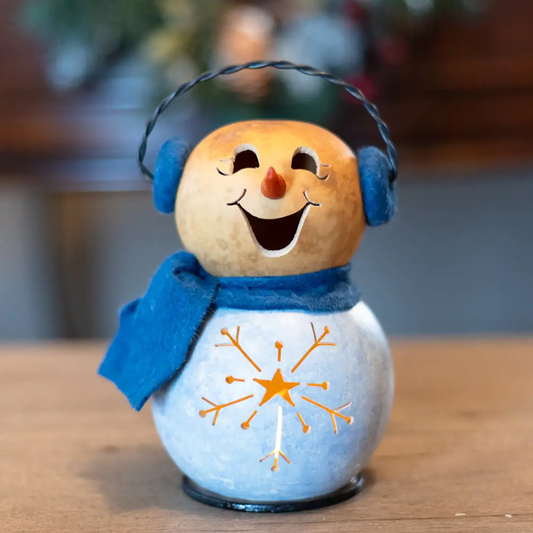 Gabriel Miniature Girl Gourd Snowman