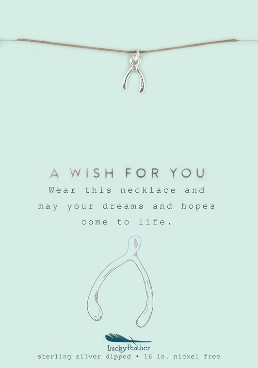 A WISH FOR YOU WISHBONE NECKLACE