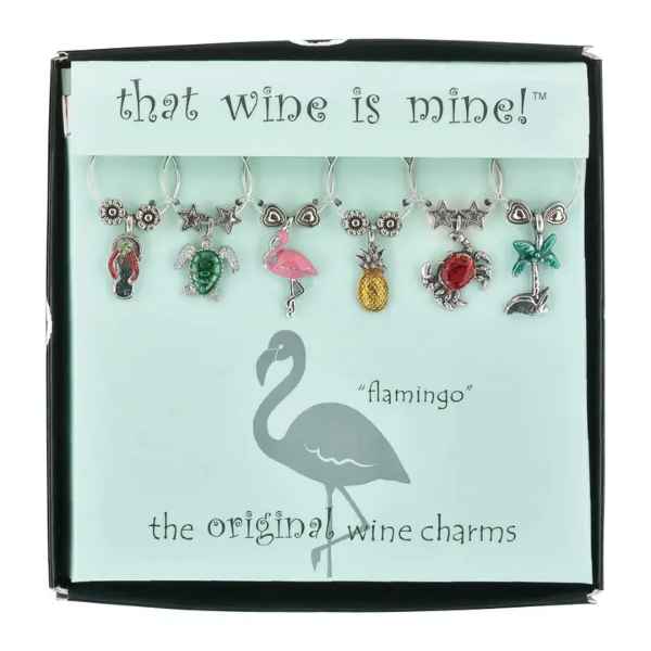 Life's A Beach Wine Charms