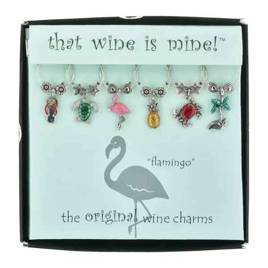 Life's A Beach Wine Charms