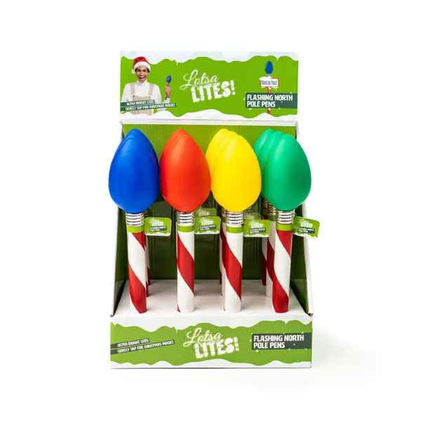 Christmas Light Up Bulb Pen