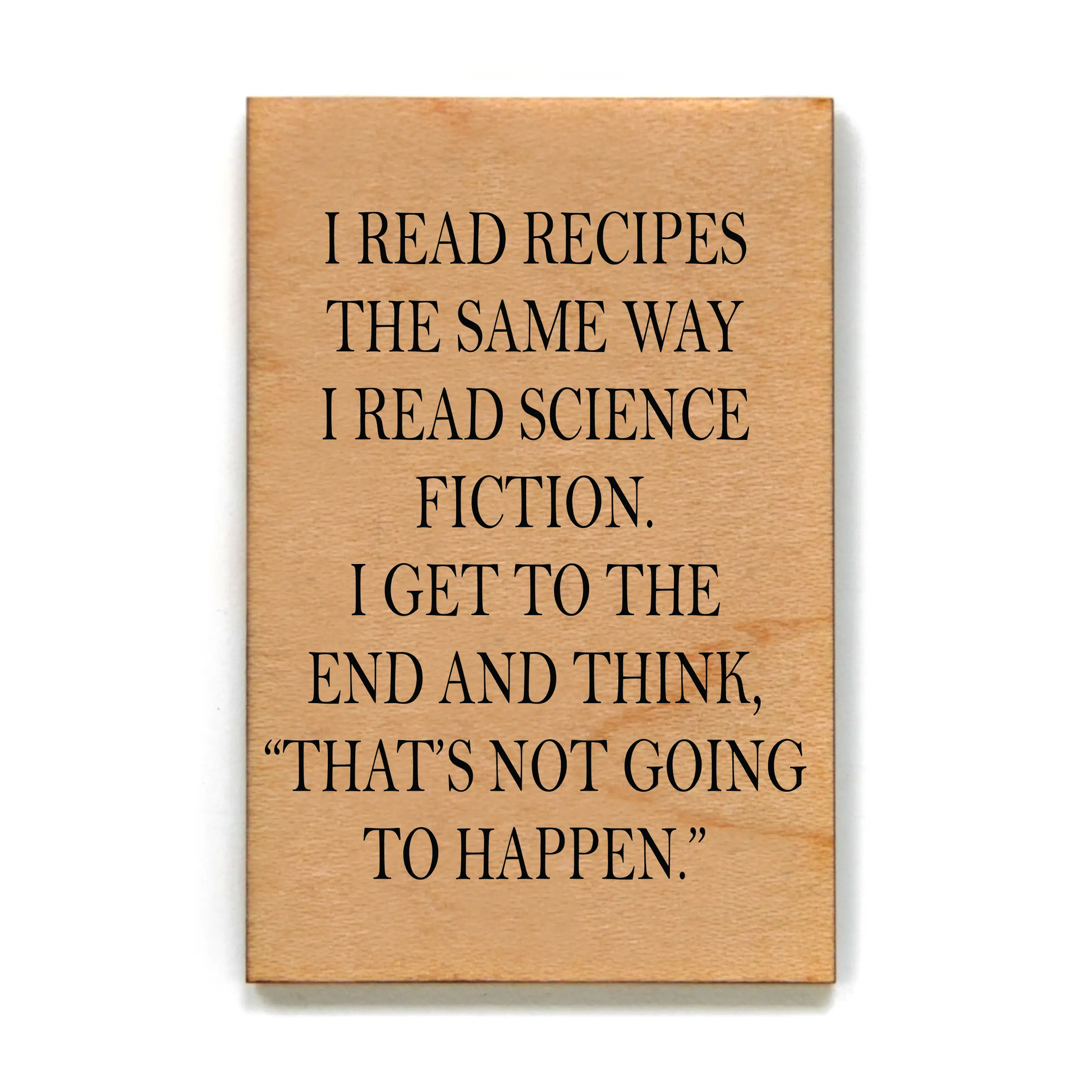 I READ RECIPES MAGNET