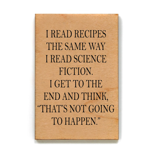 I READ RECIPES MAGNET