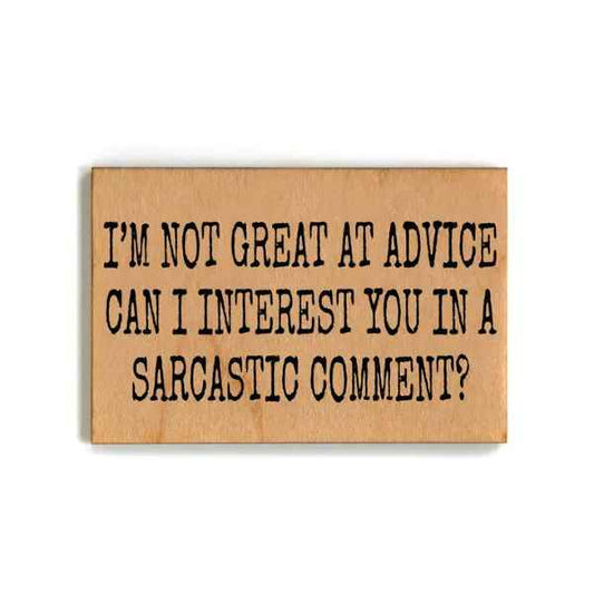 SARCASTIC COMMENT MAGNET