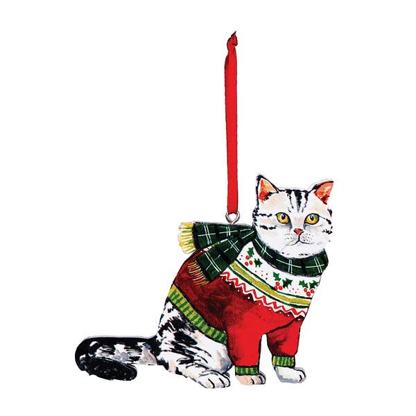 SWEATER CAT ORNAMENT