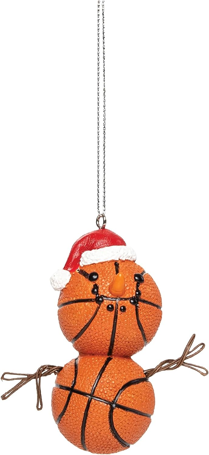 Basketball Snowman Ornament