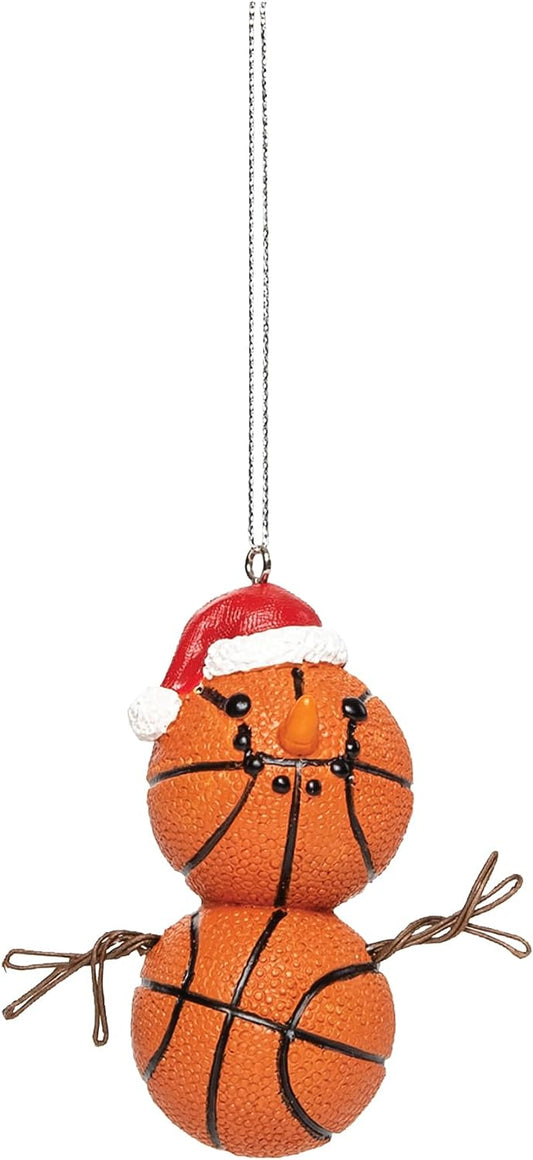 Basketball Snowman Ornament