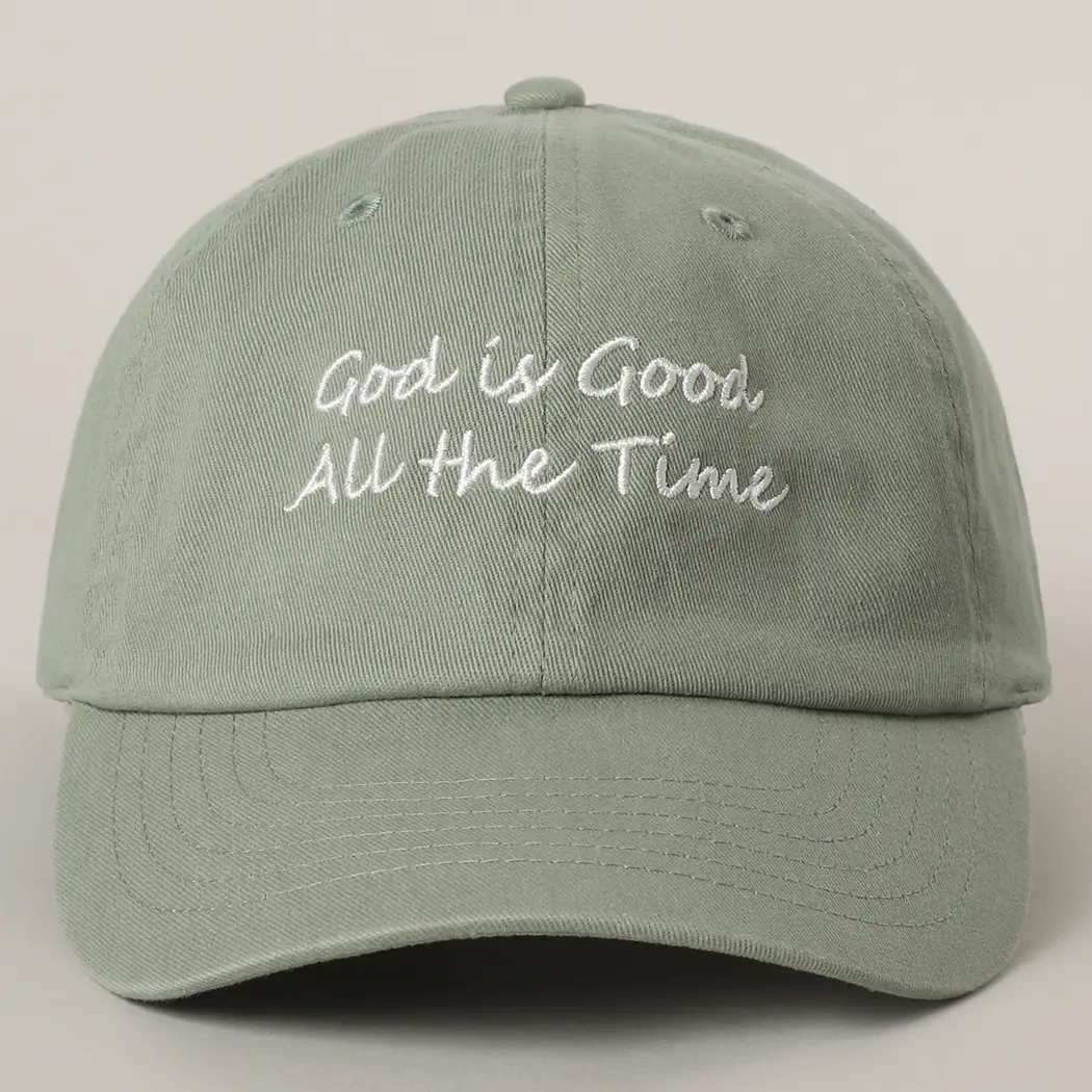 GREEN GOD IS GOOD BASEBALL CAP