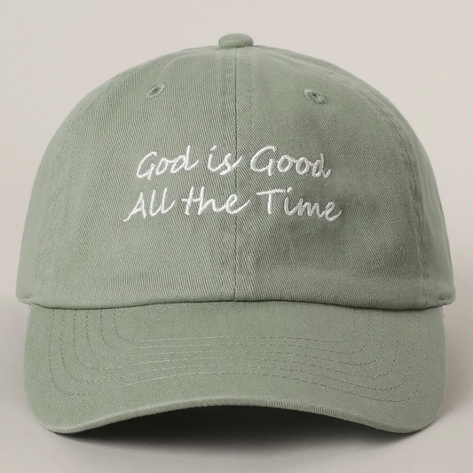 GREEN GOD IS GOOD BASEBALL CAP