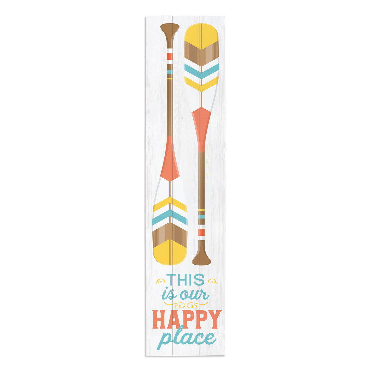 Oars Happy Place Porch Sign