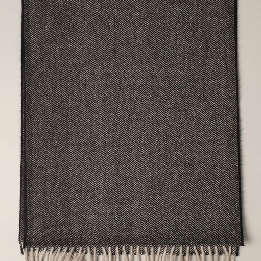 Herringbone Cashmere Feel Scarf