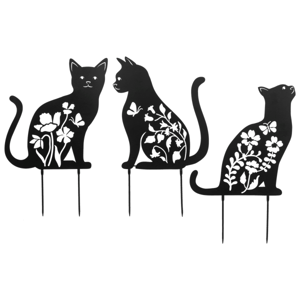 Cat Laser Cut Garden Stake