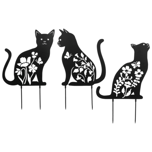 Cat Laser Cut Garden Stake
