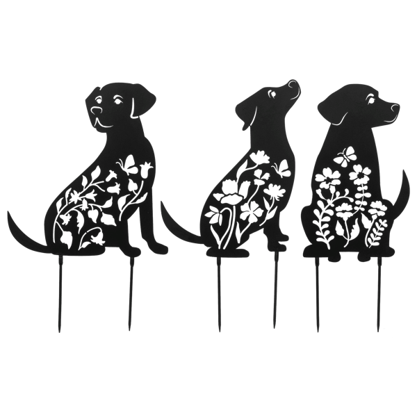 Dog Laser Cut Garden Stake