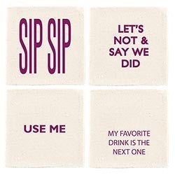 Everyday Canvas Coaster Set