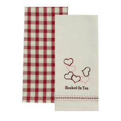 Hooked On You Dishtowel Set of 2