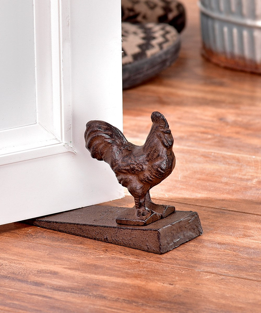 Rooster Cast Iron Door Stop