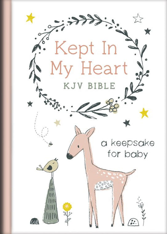 In My Heart Pink Baby Keepsake Bible