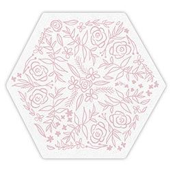 FLORAL DIECUT Cocktail Napkin