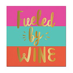 FUELED BY WINE BEVERAGE NAPKINS