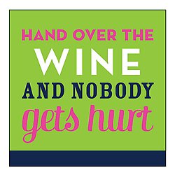 Hand Over the Wine Beverage Napkins pack 20