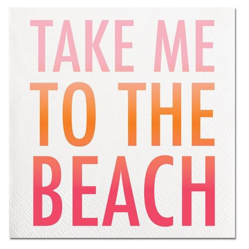 Take Me To Beach Beverage Napkins