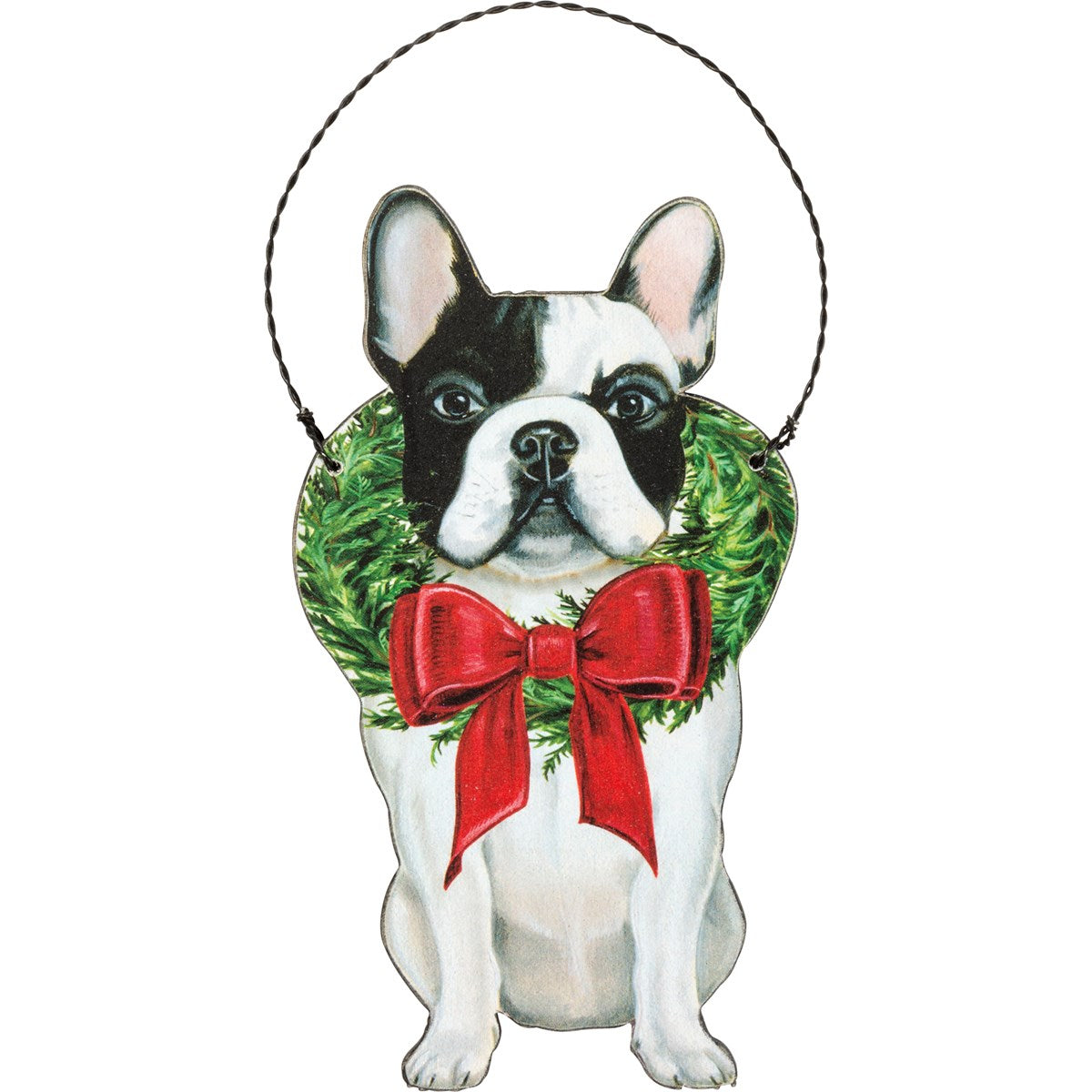 Christmas Frenchie Ornament