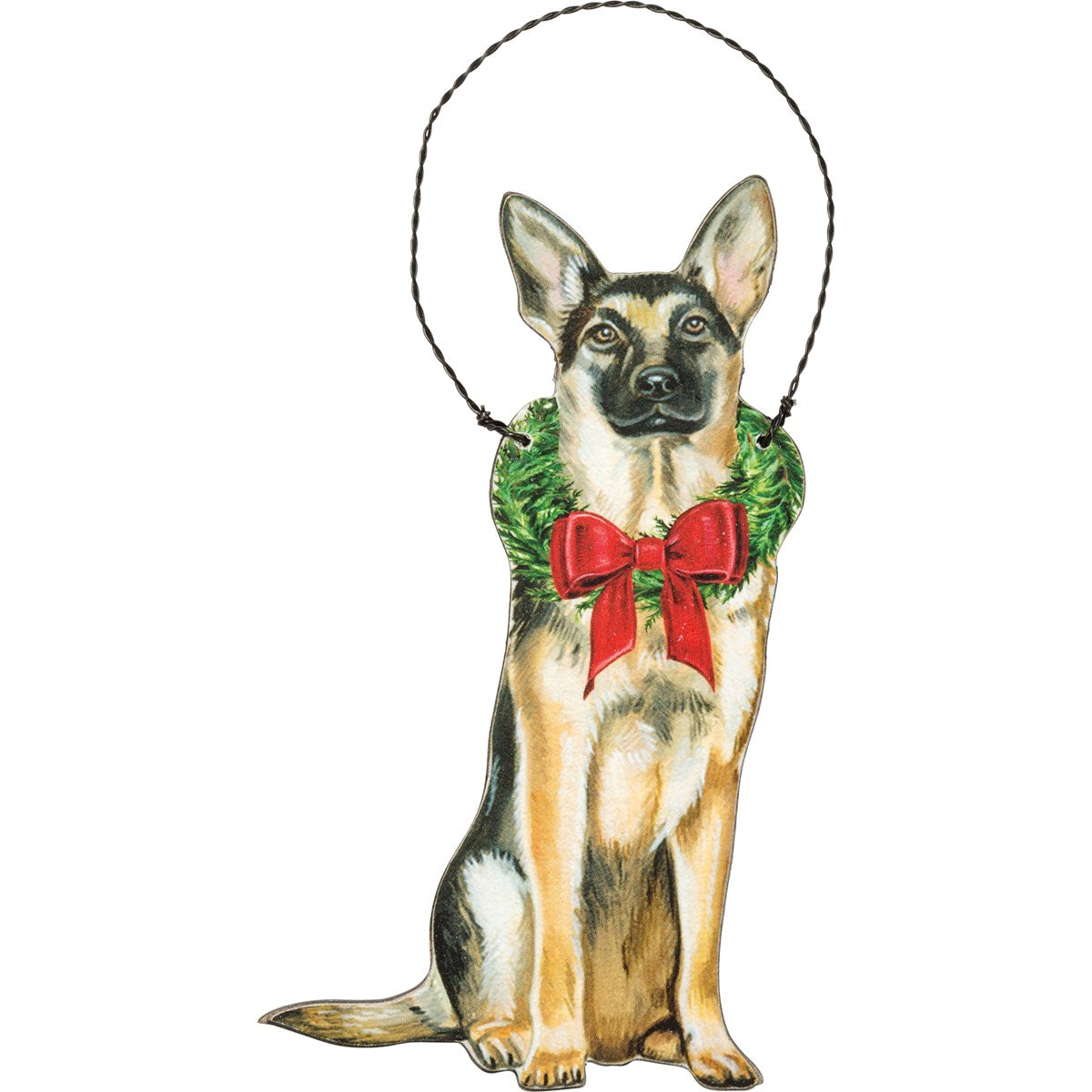 Christmas German Shepherd Ornament